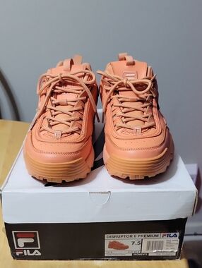 Orange Fila Disruptor II Sneakers